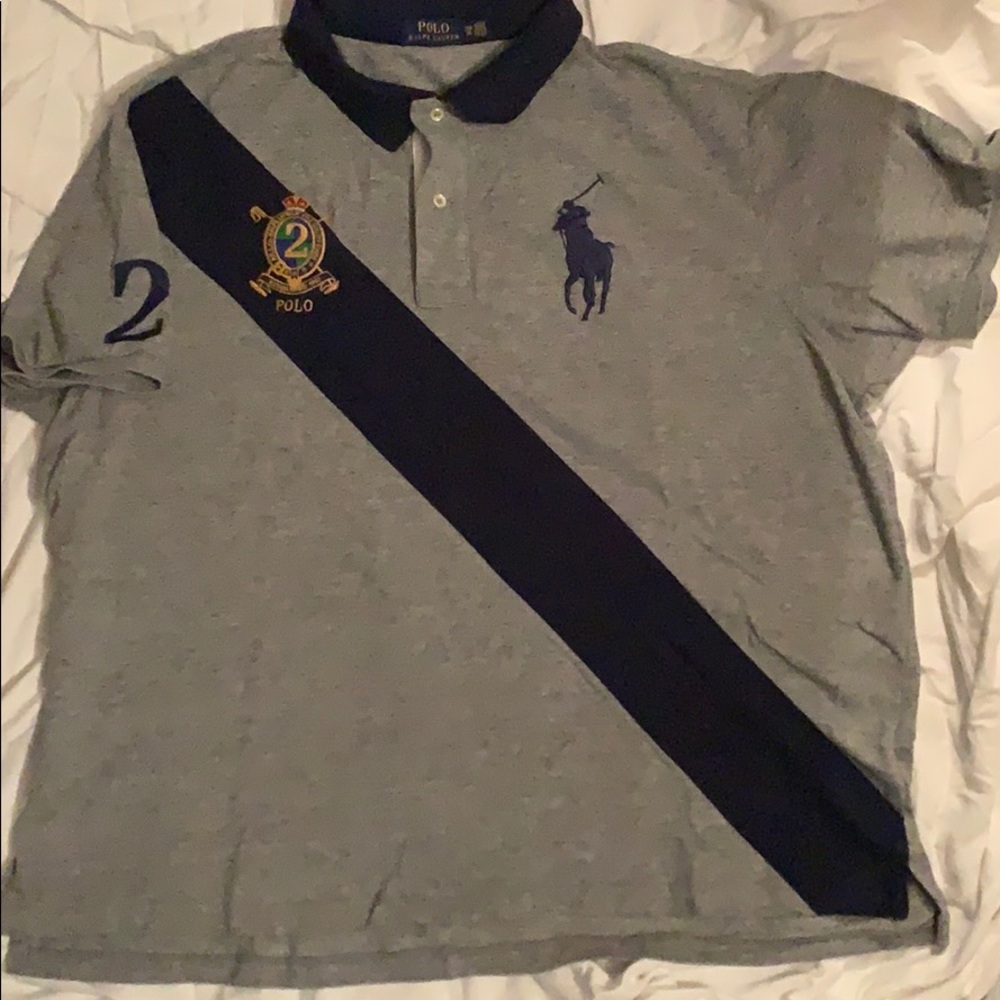 Grey short sleeve Polo polo